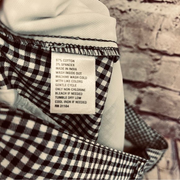 Kim Rogers Navy Gingham Check Bermuda Shorts - Picture 8 of 8